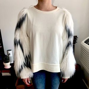 Fur Sleeve Zara Sweater